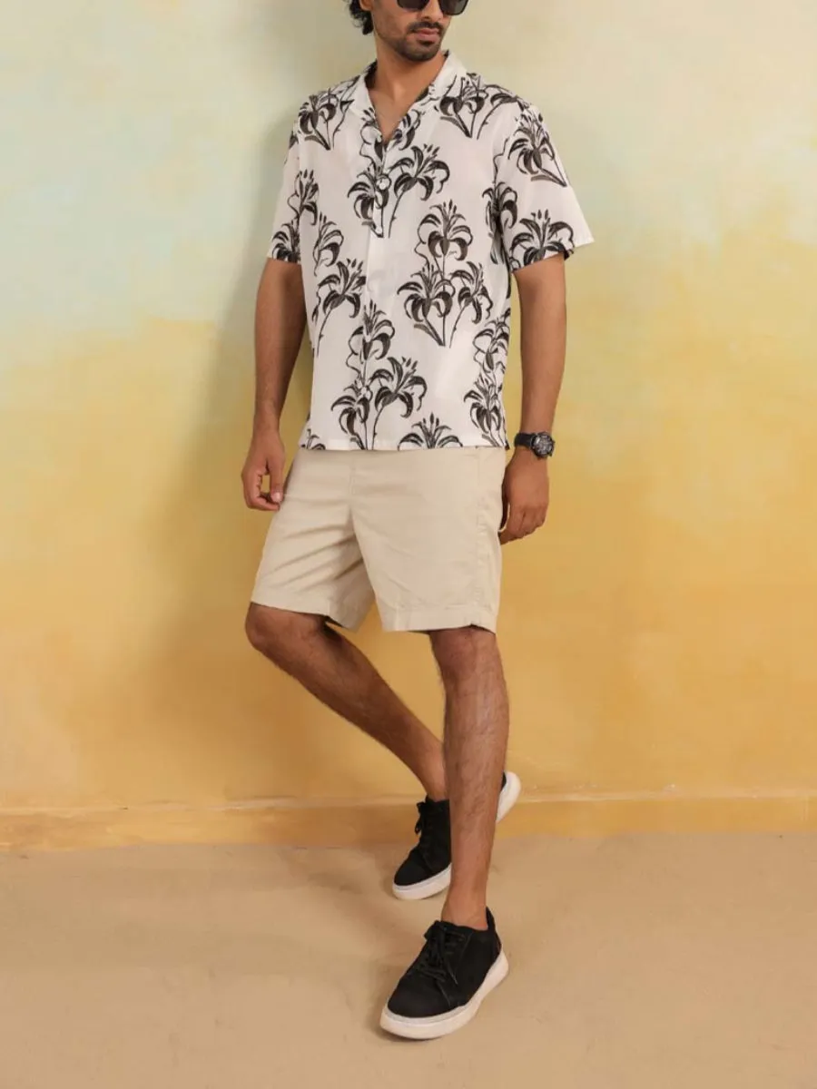Tropical Mirage Oversized Hawaian Collor Shirts