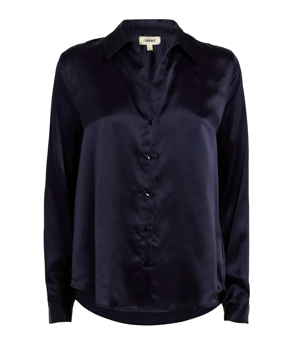 Tyler Long Sleeve Blouse in Midnight