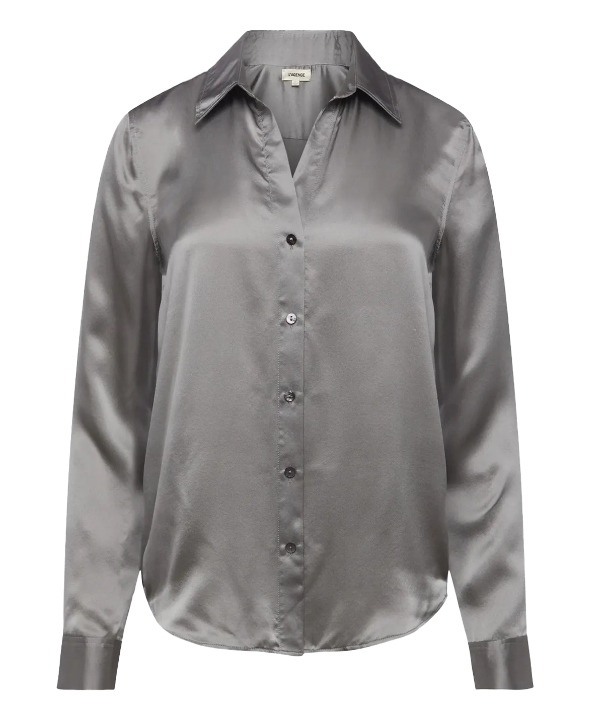 Tyler Long Sleeve Blouse in Storm Grey