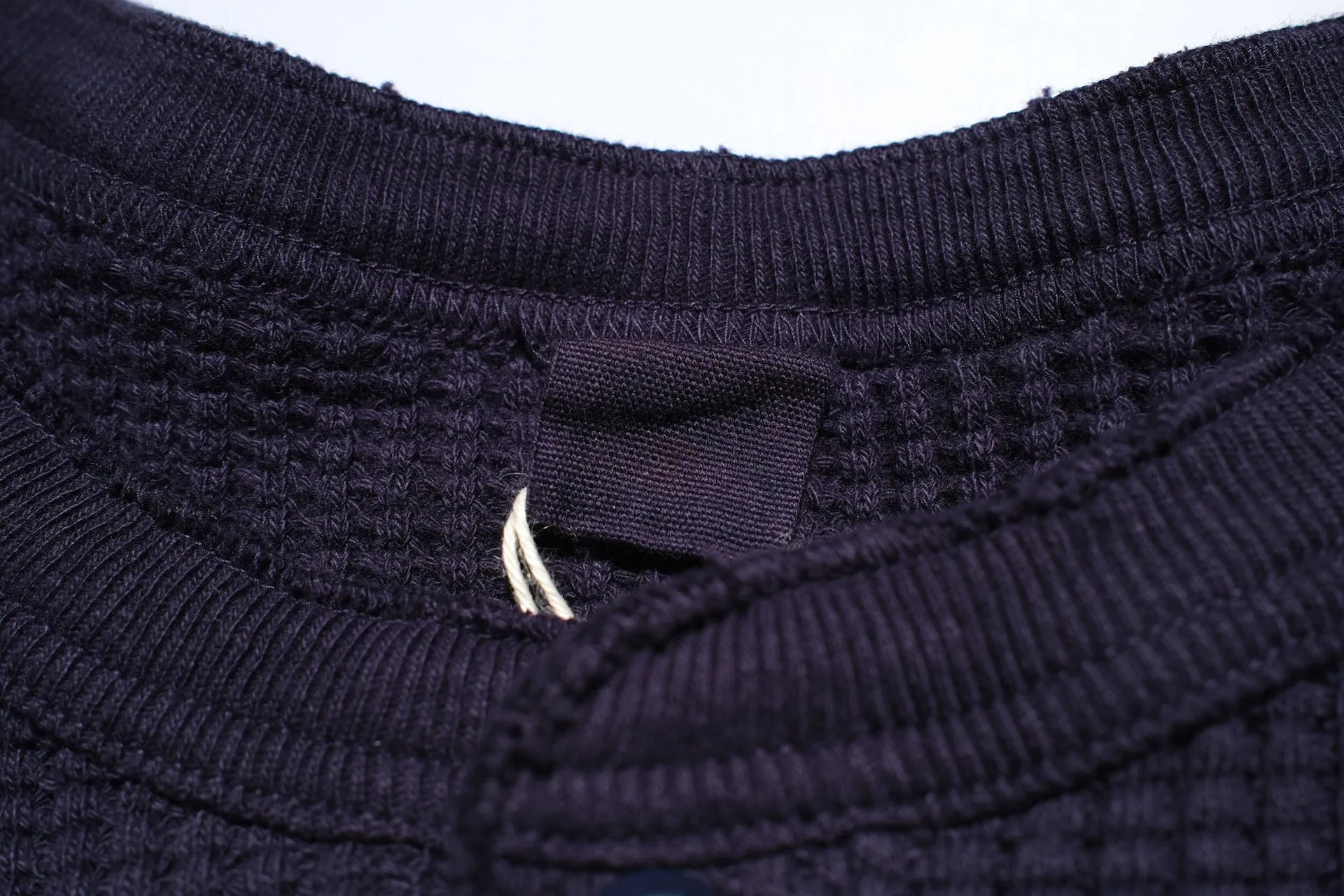 UES Ultra Heavyweight "Big Waffle" L/S Henley Thermal (Eggplant Navy)