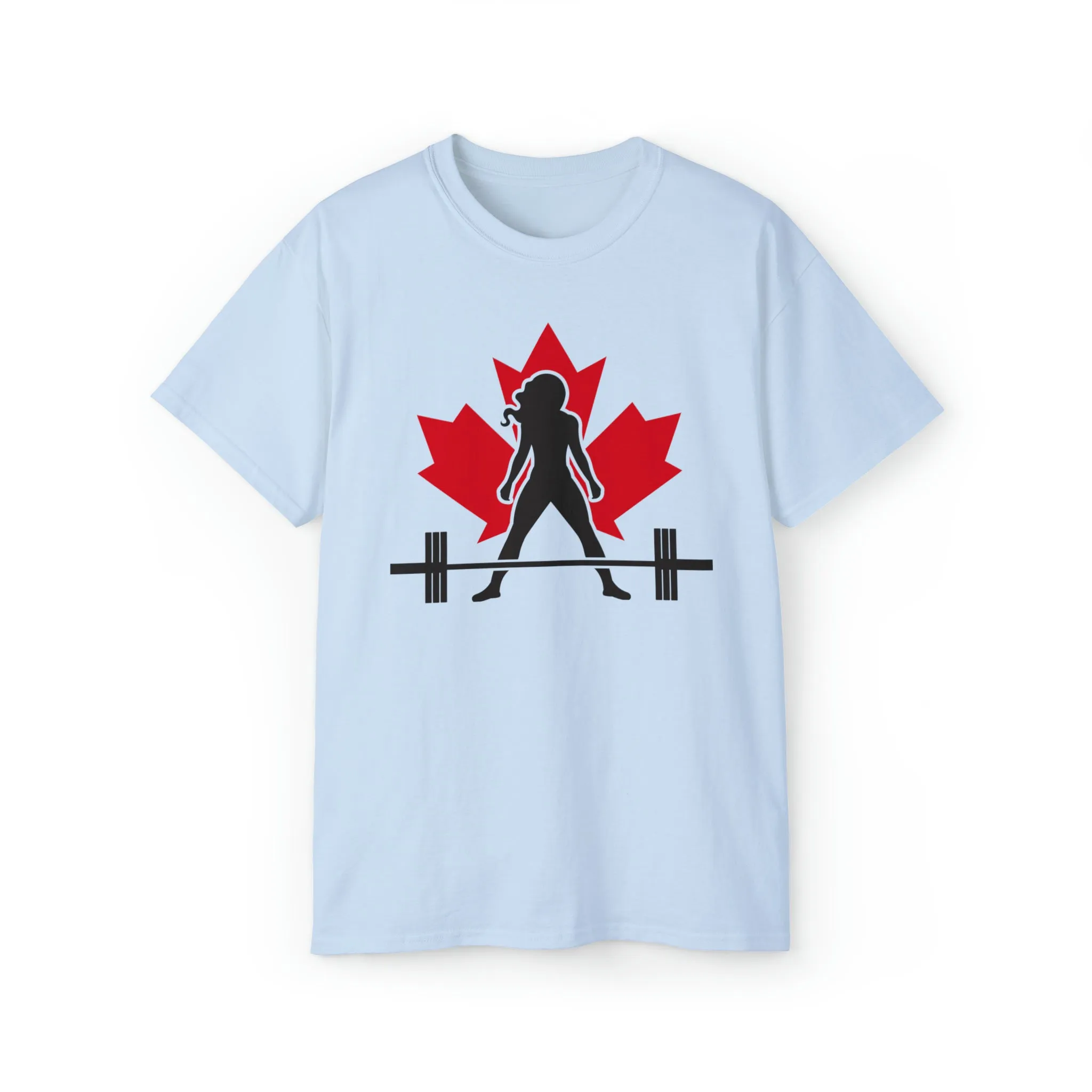Unisex Ultra Cotton Tee - Canada Logo Light - Plain Back