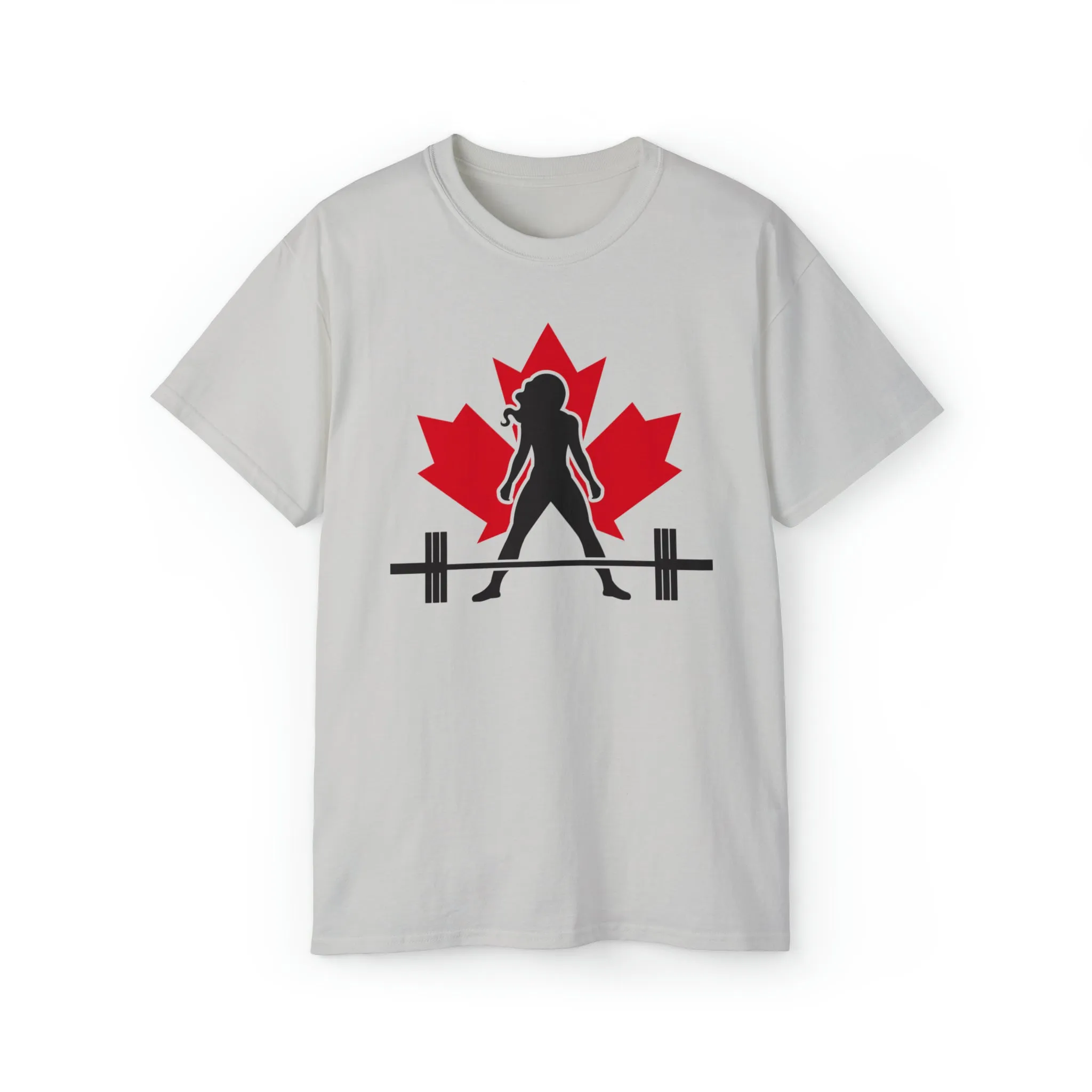 Unisex Ultra Cotton Tee - Canada Logo Light - Plain Back