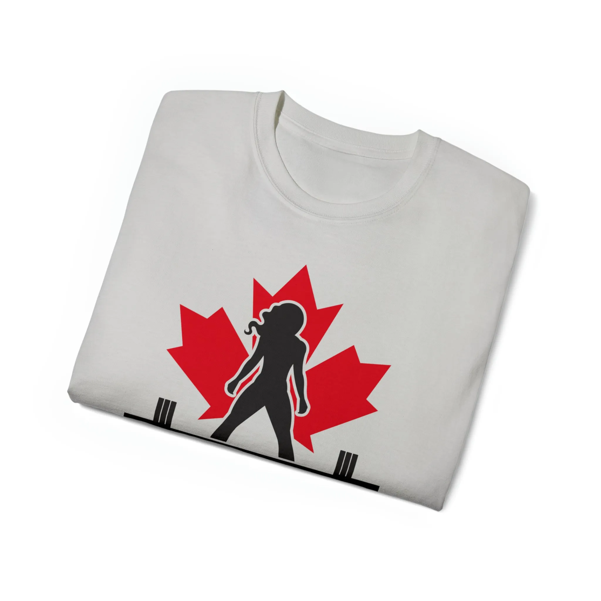 Unisex Ultra Cotton Tee - Canada Logo Light - Plain Back