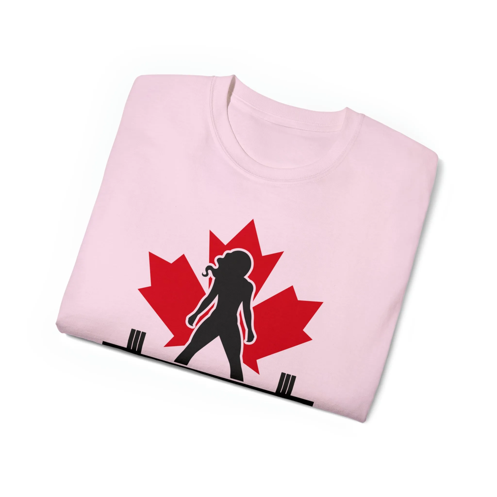 Unisex Ultra Cotton Tee - Canada Logo Light - Plain Back
