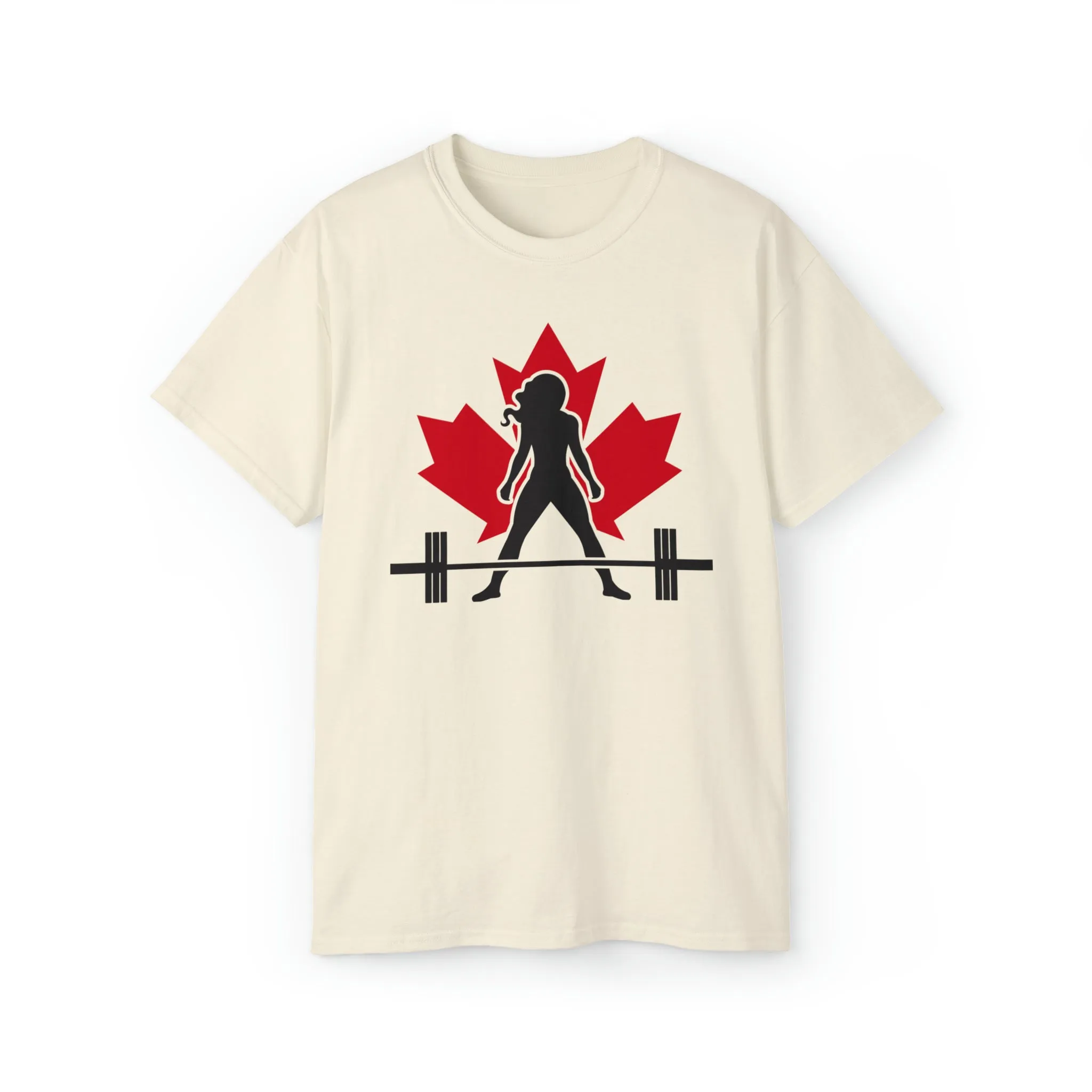 Unisex Ultra Cotton Tee - Canada Logo Light - Plain Back