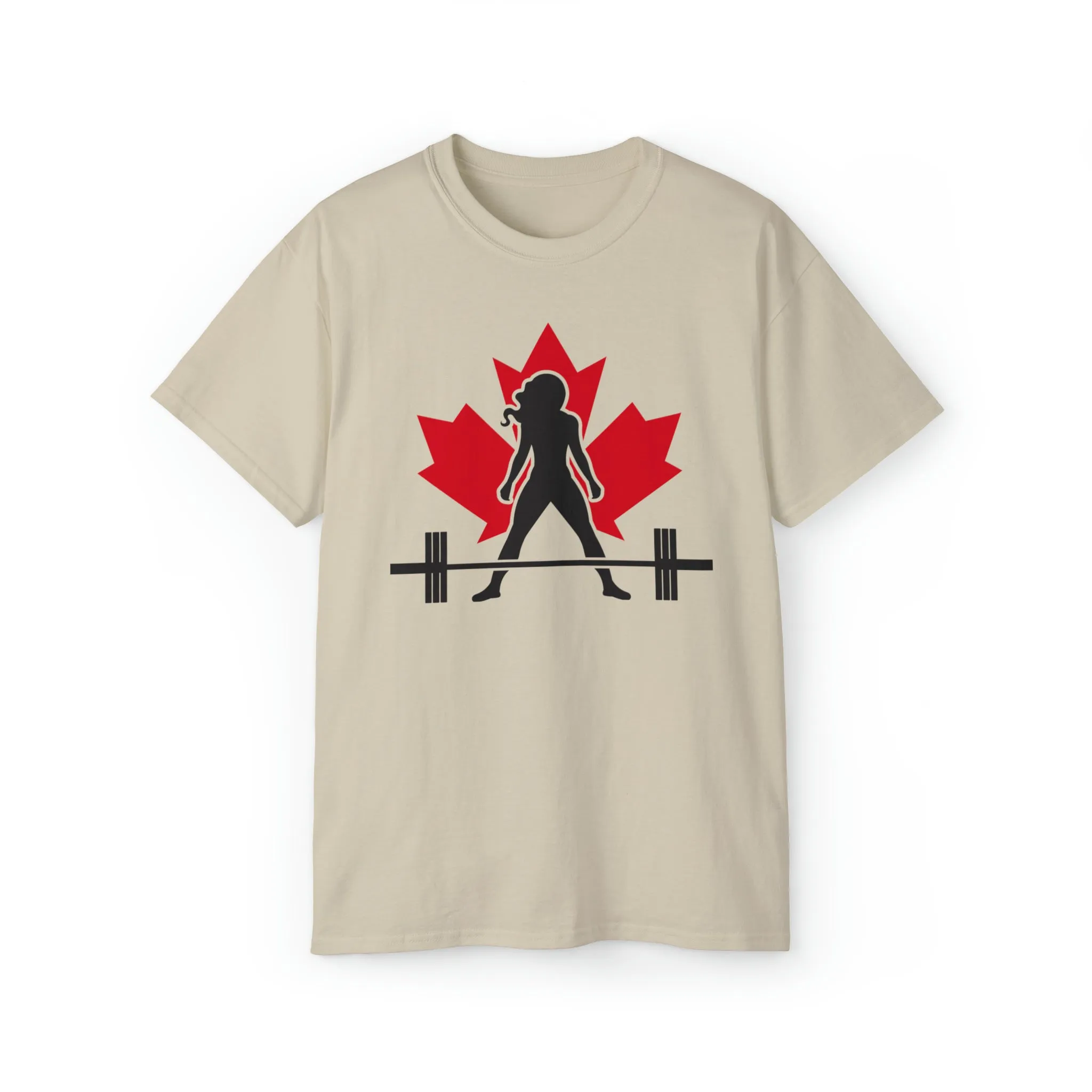 Unisex Ultra Cotton Tee - Canada Logo Light - Plain Back