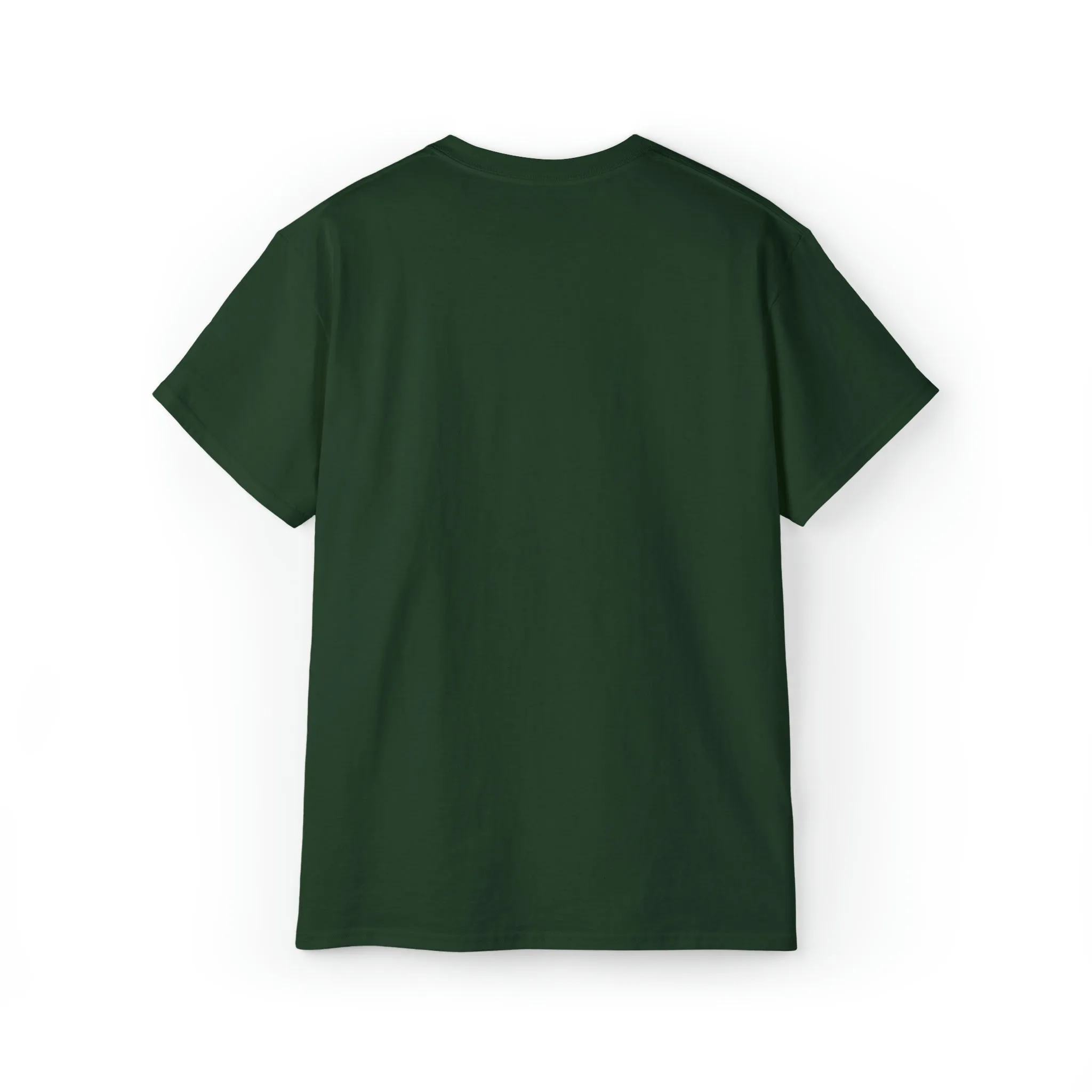 Unisex Ultra Cotton Tee - Distressed White Logo - Plain Back