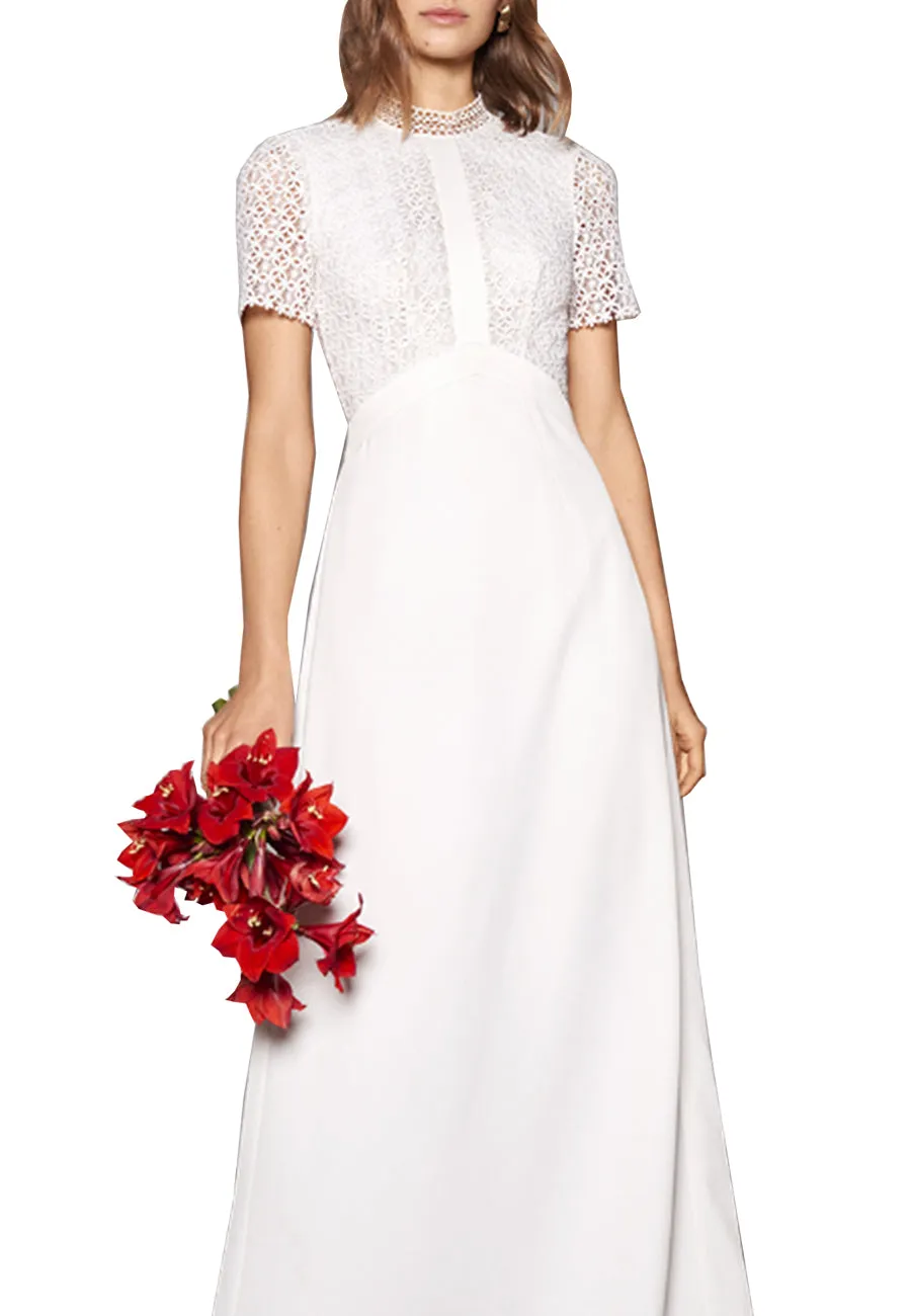 White Scarlet Open Back Wedding Dress (Pre-loved)