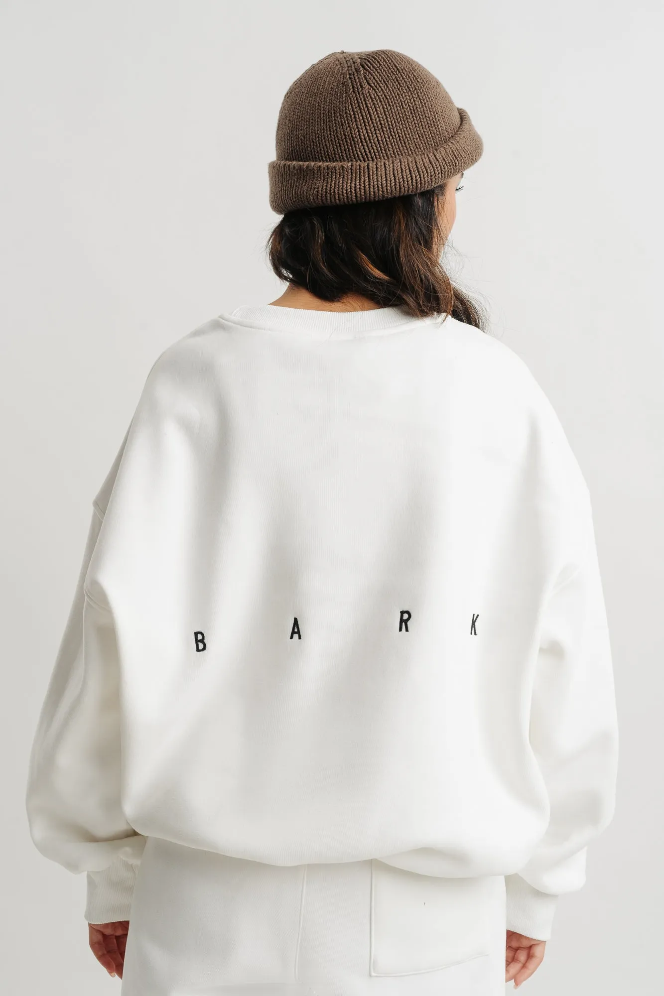 White Two Piece Sweatshirt And Jogger Set