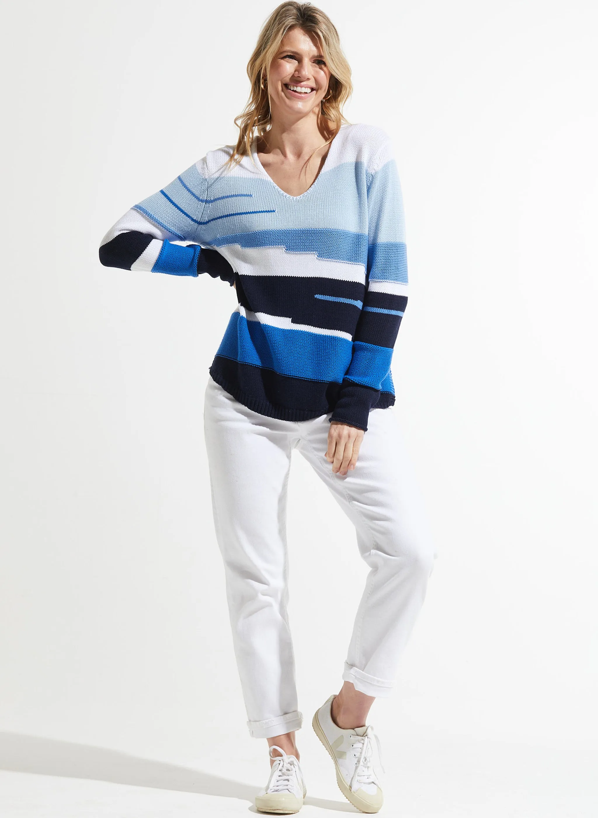Zaket & Plover - Chunky Cotton V - Sailor