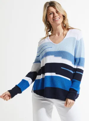 Zaket & Plover - Chunky Cotton V - Sailor