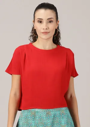 Zuhur - Pleated Shoulder Boxy Blouse