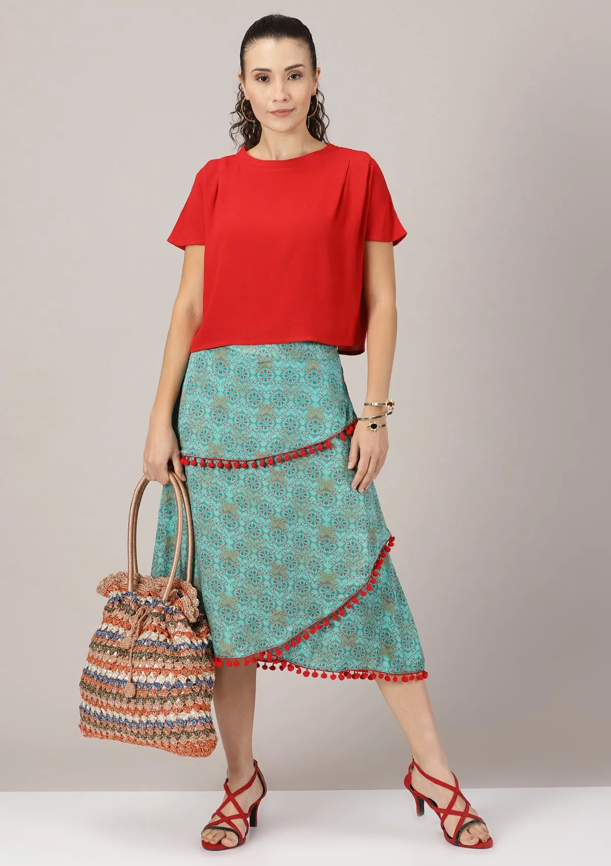 Zuhur - Pleated Shoulder Boxy Blouse