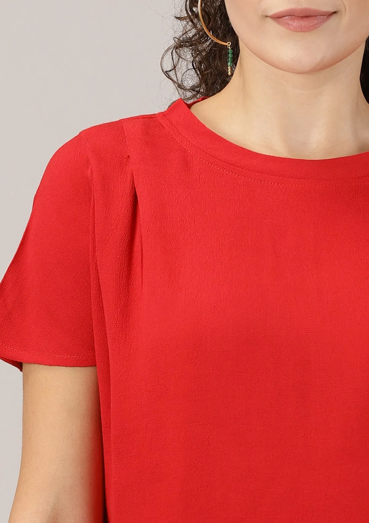 Zuhur - Pleated Shoulder Boxy Blouse